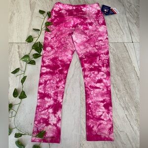 Pink Tie Dye Champion Workout Athletic Gym Leggings NEW SMALL Training Pant RARE
